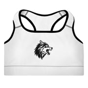 WOLVEZ WOMEN SPORT BRA WHITE/BLACK