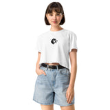 WOLVEZ WOMEN'S CROP TOP WHITE/BLACK