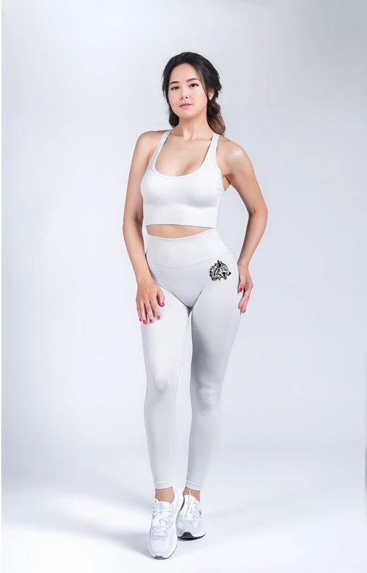 Wolvez Elevate Seamless Leggings ''White''